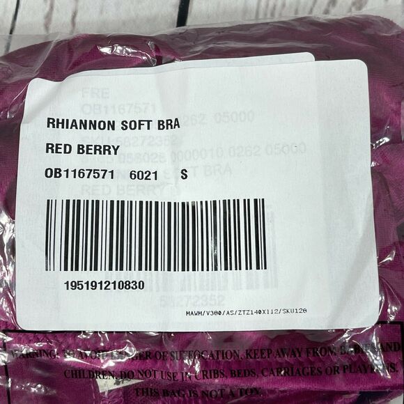 Free People Intimately Bra Rhiannon Soft Small Stretch Velvety Bralette Berry - Picture 9 of 9